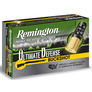 Remington Ultimate Defense 12 Gauge Ammo 3 #4 Buckshot 41 Pellets Box Of 5 ington Ultimate Defense 12 Gauge 3 #4 Buckshot 41 Pellets Box Of 5 Ammo