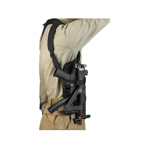 DeSantis Gunhide DSD Rig Shoulder Holster Left Hand 9mm Luger Small Submachine Gun Nylon Black - Desantis Gunhide