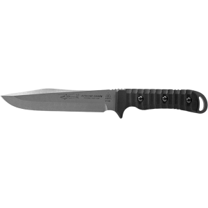 TOPS Knives Apache Dawn Rockies Edition Fixed Blade Knife 6.75" Clip Point 1095 Tumble Blade G-10 Handle Black - Tops Knives