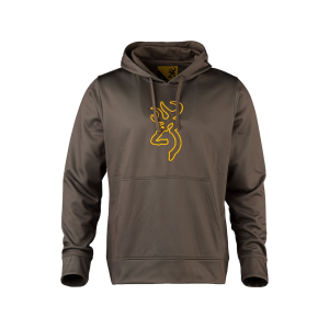 Browning Men's Tech Logo Hoodie Major Brown Large - Browning
