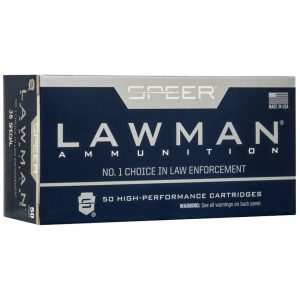Speer Lawman 38 Special Ammo 125 Grain Full Metal Jacket Box of 50 - Speer