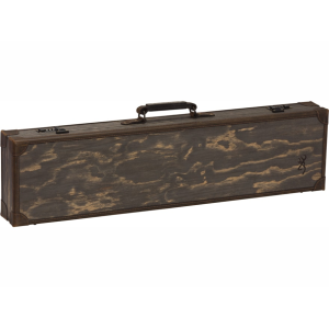 Browning Madera Fitted Shotgun Case Leather Dark Brown - Browning