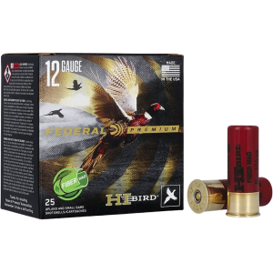 eral Premium Hi-Bird Fiber Wad 12 Gauge 2-3/4 #5 Lead Shot 1-1/4 Oz Case Of 250 (10 Boxes Of 25) Ammo