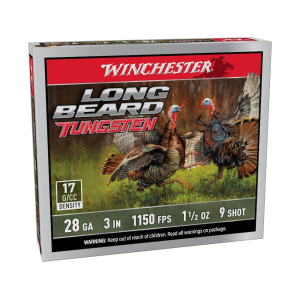 Winchester Long Beard Tungsten 28 Gauge Ammo 3 #9 Tungsten Alloy Shot 1-1/2 Oz Box Of 5 chester Long Beard Tungsten 28 Gauge 3 #9 Tungsten Alloy Shot 1-1/2 Oz Box Of 5 Ammo