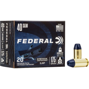 eral Syntech Defense 40 S&W 175 Grain Federal Syntech Defense Jacketed Hollow Point Box Of 20 Ammo