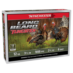 Winchester Long Beard Tungsten 12 Gauge Ammo 3-1/2 #8 Tungsten Alloy Shot 2-3/4 Oz Box Of 5 chester Long Beard Tungsten 12 Gauge 3-1/2 #8 Tungsten Alloy Shot 2-3/4 Oz Box Of 5 Ammo