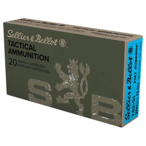 Sellier & Bellot 7.62x51mm NATO Ammo 200 Grain Full Metal Jacket Box of 20