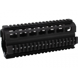 B&T Handguard Benelli M4 Super 90 1-Piece Quad Rail Aluminum Black - B&T