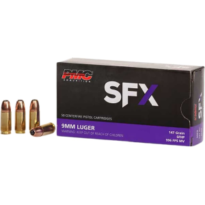  SFX 9mm Luger 147 Grain Jacketed Hollow Point Box Of 50 Ammo