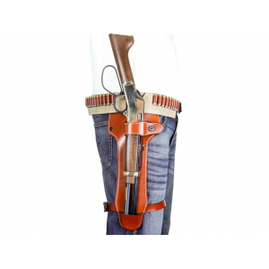 DESANTIS GUNHIDE Mare's Leg OWB Holster Right Hand  Mare's Leg Scabbard 44, 45, 357 Magnum Leather Tan
