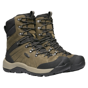 Keen Men's Revel IV High Polar Waterproof 400 Gram Insulated Hiking Boots Leather/Synthetic Canteen/Black 8.5 D