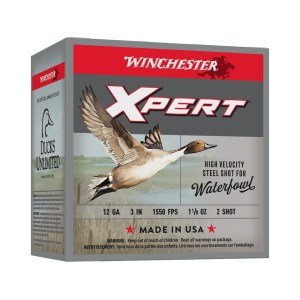 chester Xpert High Velocity Waterfowl 12 Gauge 3 #2 Steel Shot 1-1/8 Oz Box Of 100 Ammo