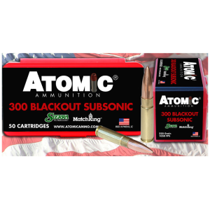 mic Ammunition Subsonic 300 AAC Blackout 220 Grain Jacketed Hollow Point Box Of 50 Ammo