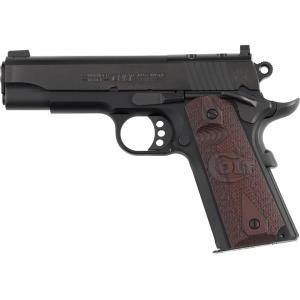 Colt Lightweight Commander 9mm Luger Pistol 4.25" Barrel 9+1 Round Black Slide Maroon Grip Black Frame