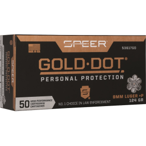 er Gold Dot 9mm Luger P 124 Grain Bonded Jacketed Hollow Point Box Of 50 Ammo