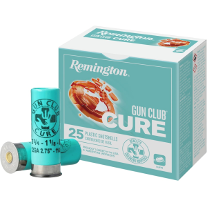 ington Gun Club Cure 12 Gauge 2-3/4 #8 Lead Shot 1-1/8 Oz Box Of 25 Ammo