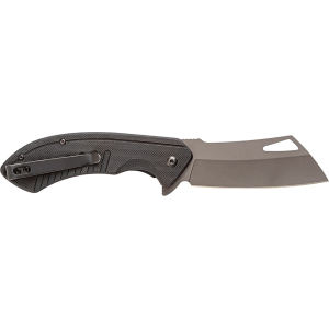 Smith's Rally Pocket Knife 3.26" Cleaver 400 Series Titanium Carbo-Nitride Blade G-10 Handle Black