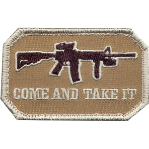 Rothco Morale Patch Come and Take It Brown