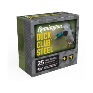 Remington Duck Club Steel 12 Gauge Ammo 3-1/2 #2 Steel Shot 1-3/8 Oz Case Of 250 (10 Boxes Of 25) ington Duck Club Steel 12 Gauge 3-1/2 #2 Steel Shot 1-3/8 Oz Case Of 250 (10 Boxes Of 25) Ammo