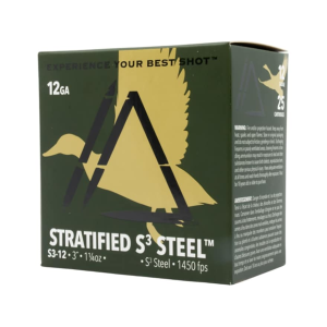 Apex Ammunition S3 Stratified Waterfowl 12 Gauge Ammo 3 #4 And #6 Steel Shot 1-1/4 Oz Case Of 200 (8 Boxes Of 25) x Ammunition S3 Stratified Waterfowl 12 Gauge 3 #4 And #6 Steel Shot 1-1/4 Oz Case Of 200 (8 Boxes Of 25) Ammo