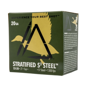 Apex Ammunition S3 Stratified Waterfowl 20 Gauge Ammo 3 #4 And #6 Steel Shot 1 Oz Box Of 25 x Ammunition S3 Stratified Waterfowl 20 Gauge 3 #4 And #6 Steel Shot 1 Oz Box Of 25 Ammo