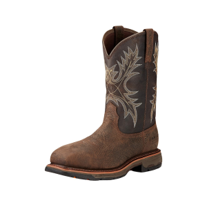 ARIAT Workhog Composite Toe Work Boots Leather Bruin Brown Men's 10 D