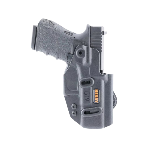 Henry Holsters Scarab Hook & Loop Holster Ambidextrous Glock 19 Boltaron Black