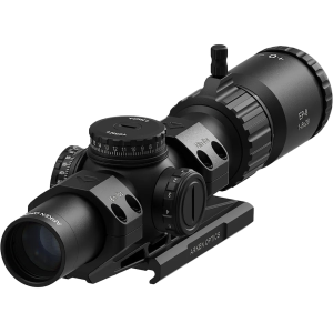 Arken Optics EP8 Rifle Scope 34mm Tube 1-8x 28mm Illuminated MOA KL Box Reticle Matte Black with Rigid Precision 1-Piece Mount