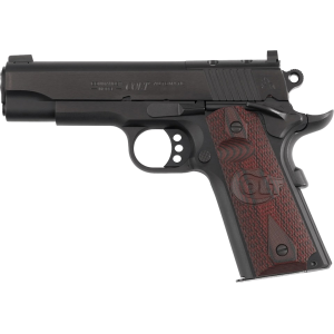 Colt Combat Commander 9mm Luger Pistol 4.25" Barrel 8+1 Round Blued Slide Maroon Grip Blued Frame