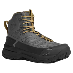 Sitka Gear Men's CrossCurrent Felt Wading Boots Synthetic Metal Gray 13 D