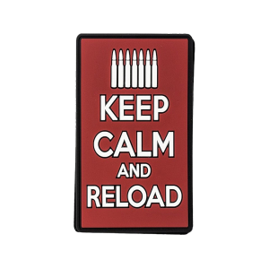 Voodoo Tactical Keep Calm And Reload PVC Morale Patch Red