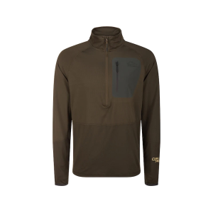 Drake Men's BMF EST Offset 1.0 Quarter Zip Shirt Green Timber Large