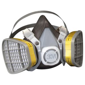 3M Disposable Respirator Assembly with Filters Large
