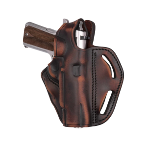 1791 Gunleather Thumb Break OWB Holster Right Hand 1911 4", 5" with Full Rail, Browning Hi-Power, Remington R1 Leather Vintage