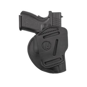 1791 Gunleather 4 Way IWB Holster Right Hand Glock 25, 26, 27, 29, 30, 33, Ruger LC9, SR9c, SR40, SR22, Sig Sauer P225, S&W MP Shield, Springfield Hellcat, Walther PPS, CCP, P22 Leather Black