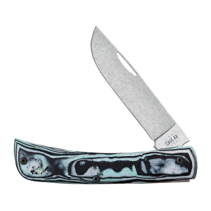 Case Crossroads Series Sod Buster Jr Pocket Knife 2.8" Skinner CPM S35VN Stonewashed Blade G-10 Handle Sea Foam