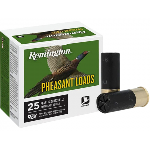 ington Pheasant 12 Gauge 2-3/4 #6 Lead Shot 1-1/4 Oz Case Of 250 (10 Boxes Of 25) Ammo