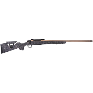 CVA Cascade LRH Bolt Action Rifle 25 Creedmoor 24" Fluted Smoked Bronze Threaded Barrel Smoked Bronze Frame Graphite Black Field Stock