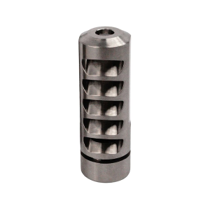 Salmon River Solutions Ti Pro 5 Muzzle Brake 30 Caliber 5/8"-24 Thread .990" Dia Titanium with Self Timer - Salmon River Solutions