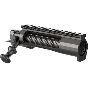 American Rifle Company Coup De Grace Rifle Action Remington 700 Long Magnum Bolt Face Black Pivoting Handle Black DLC