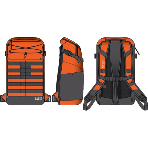 5.11 MVR 25L Backpack Weatherd Orange