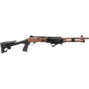 Panzer Arms M4 Pro AI Semi Automatic 12 Gauge Shotgun 18.5" Copper Barrel Black Pistol Grip