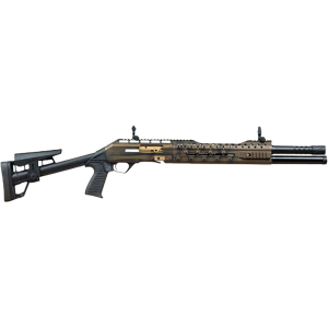 Panzer Arms 240 Tactical Semi Automatic 12 Gauge Shotgun 18.5" US Flag Bronze Barrel Black Pistol Grip