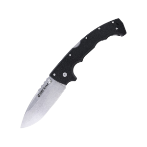 Cold Steel 5 Max Scout Pocket Knife 5" Drop Point AUS-10 Stonewashed Blade GFN Handle Black