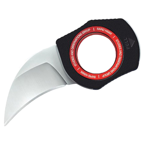 SOG Rapid Hawk Fixed Blade Knife 1.5" Hawkbill 3Cr13 Satin Blade GFN Handle Black