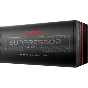Barnes Suppressor Series 9mm Luger Ammo 147 Grain Sierra Jacketed Hollow Point Box of 20