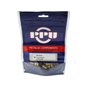 PPU 32 ACP Brass Bag of 50