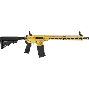 Hi-Point HP-15 Semi Automatic Rifle 5.56x45mm NATO 16" Black Threaded Barrel Gold Frame Black Pistol Grip