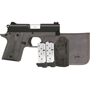 Kimber Micro 9 RTC Bundle 9mm Luger Pistol 3.15" Barrel 7+1 Round Black Slide Gray Grip Gray Frame