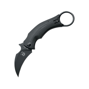 Fox Knives BlackBird Pocket Knife 2.56" Karambit N690 Black Blade G-10 Handle Black - Fox Knives